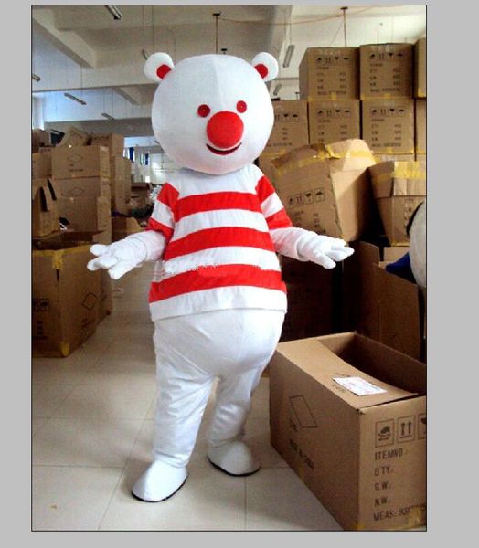 

2019 bear mascot costumes cartoon character sz, Red;yellow