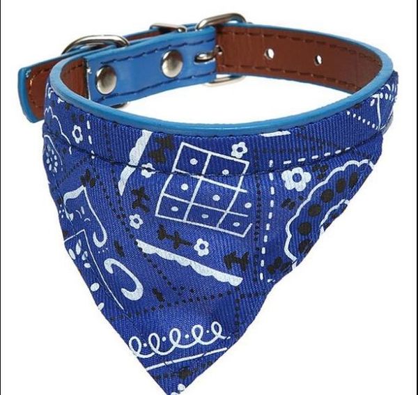 

wholesale-adjustable dog cat pet puppy bandana scarf floral print pet pu collar neckerchief pet supplies 3 jllrhz mywjqq