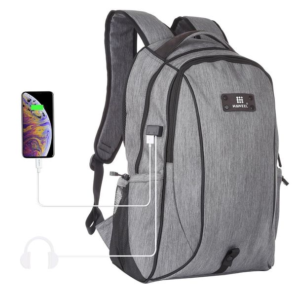 

haweel outdoor portable canvas dual shoulders lapbackpack