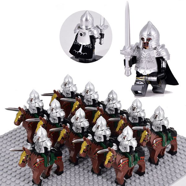 

classic war horse crusader rome commander spartan medieval knights group figures building blocks bricks castle toys for boys c1115
