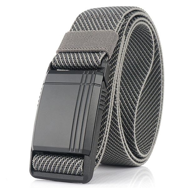 

new elastic belt for men slide metal magnetic buckle adjustable male trousers belts military combat tactical belts t200411, Black;brown