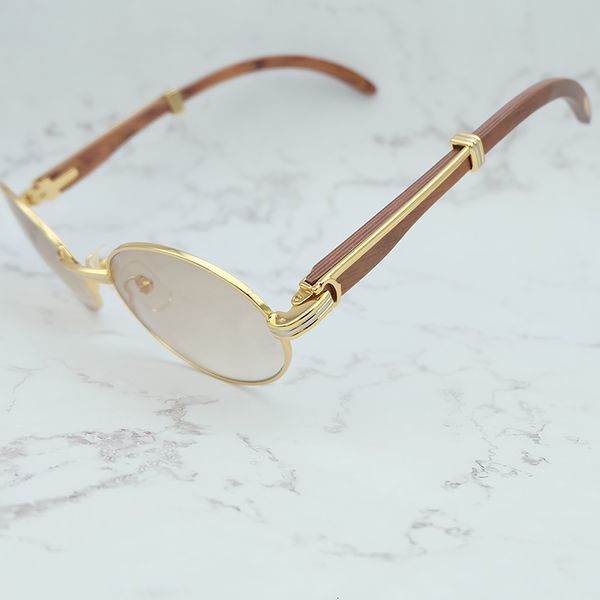 

2021 new wood sunglasses color white red wooden oval shopping sunglass mens driving shade women cool eyewear ng0n, White;black