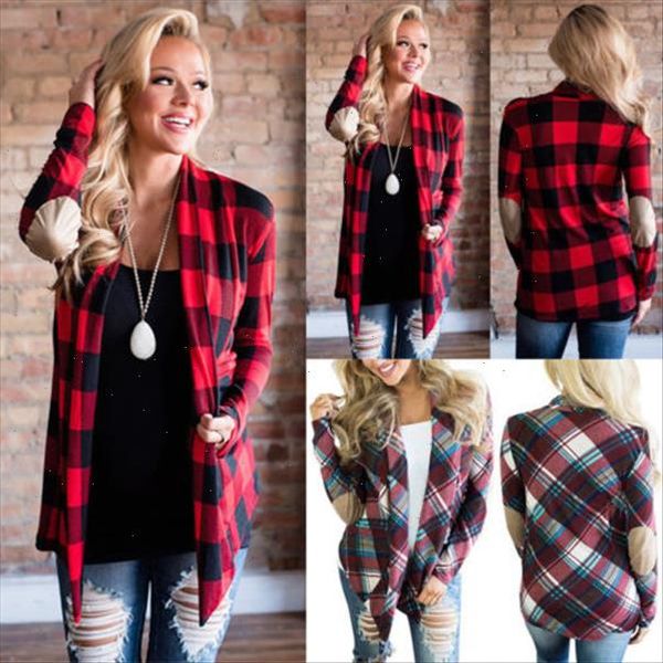 

trendy womens red plaid shirt soft cotton blend long sleeve blouse loose shirts casual blouse, White