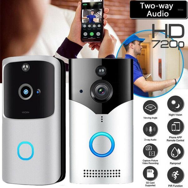 

smart wireless wifi doorbell video camera phone bell intercom home security1