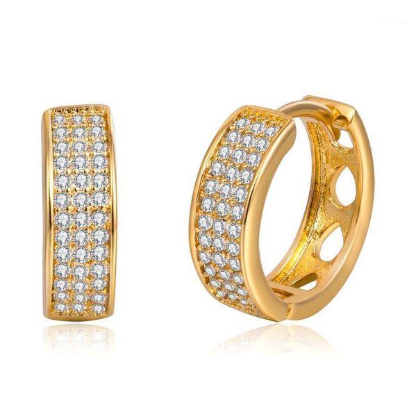 

charm angel girl round earrings miniature zircon classic jewelry women's christmas gift unique style1, Golden