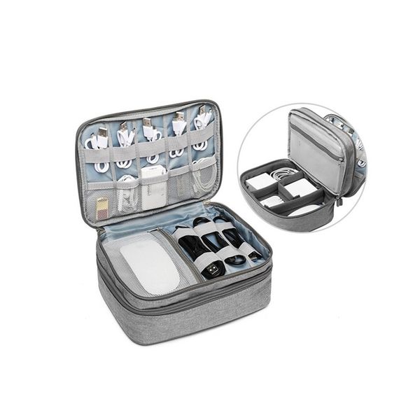 

tuuth travel cable storage bag multifunction digital storage data cable organizer usb gadget hdd organizer portable travel pouch y200714, Blue;pink