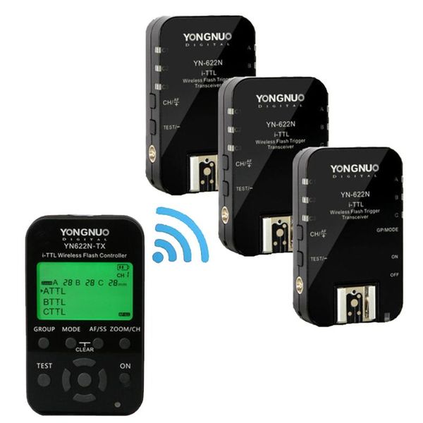 

yongnuo yn-622c ii kit e-ttl wireless flash trigger receivers yongnuo yn622c + yn622c-tx for yn685 yn600ex-rt ii