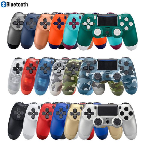 

p4 wireless bluetooth joystick ps gaming 4 console controllers gamepad for dualshock 4 wired pc vibration game controllers accessories