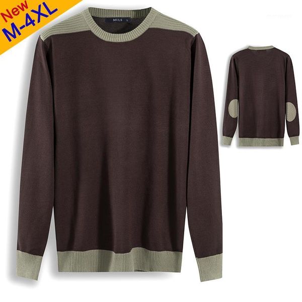 

men's sweaters muls brand men pullovers male 2021 autumn crew-neck contrast color sweater jumpers winter spring o-neck cotton knitwear1, White;black