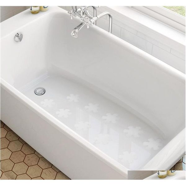 

flower shape peva anti-slip bathtub stickers decals safety bath shower treads 10cm (tr qylred sweet07