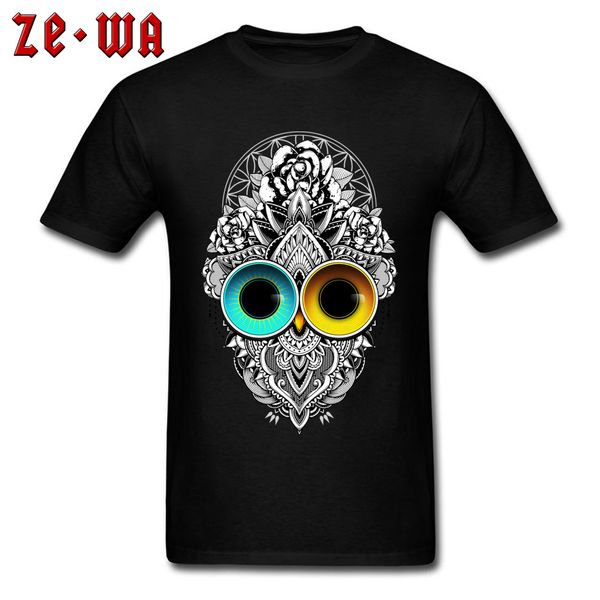 

classic printing owl eclipse leisure fashion plus size 3xl male wholesale o neck sport hooded sweatshirt hoodie men t shirt