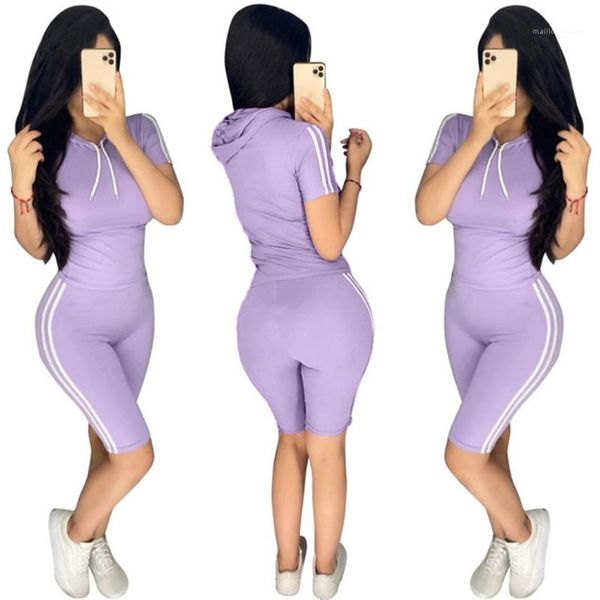 

clothing casual soild color womens tracksuits fashion panelled designer 2021 two piece sets slim hooded womens, Gray