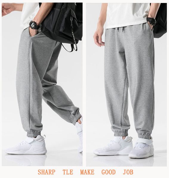 

men sport trousers men women active jogging pants boy hip-hop sweatpants neutral new fashion 2021 spring autumn street, Black