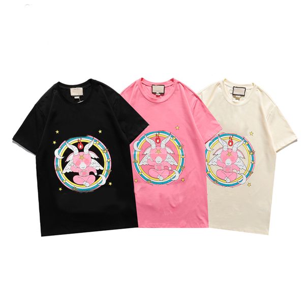 

2021 mens women designers t shirts man fashion men s clothes casual t-shirt street shorts sleeve womens clothing #38, White;black
