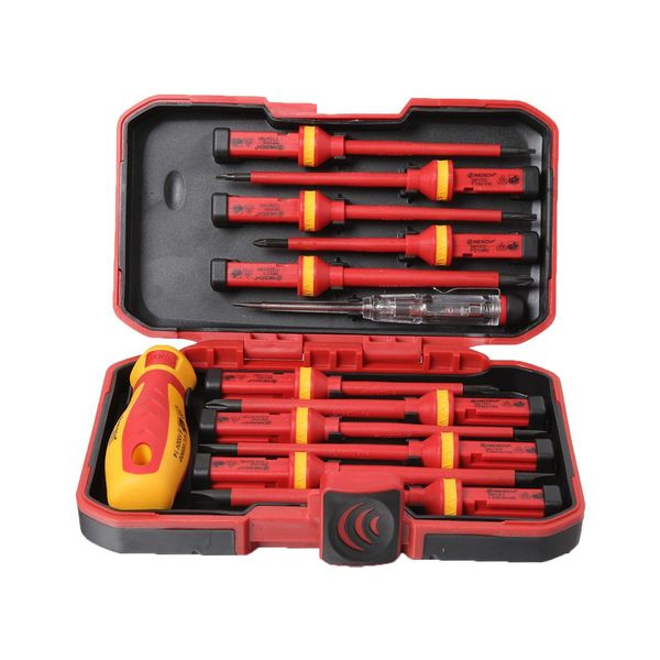 

1 in phillip screw 13pc insulated pozidriv test professional magnetic slotted set electricity driver electrician screwdriver bbyevw