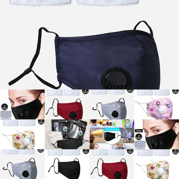

with washable pm2.5 mask reusable anti-dust face masks 2 filter valve protective cotton childre xz51 7l35b