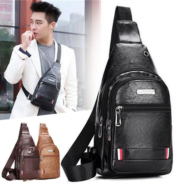 

waist bags male usb charging shoulder bag crossbody chest for men anti theft pack trip messenger single strap back