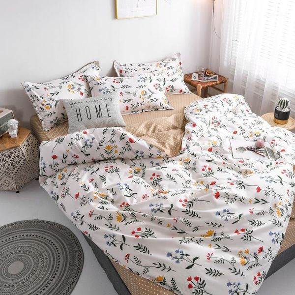 

claroom flower duvet cover bed linens white  size bed sheets set comforter bedding sets as11#1