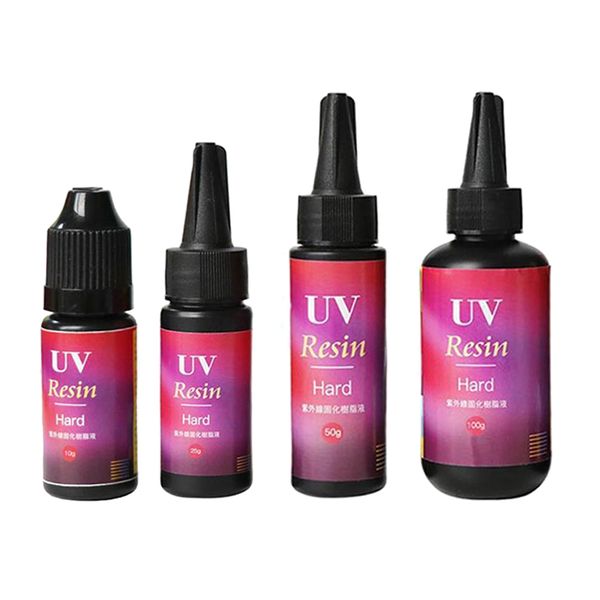 

4pcs diy uv resin glue for crystal epoxy crafts jewelry casting molding