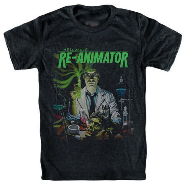 

re-animator t-shirt h.p. lovecraft herbert west 1985 horror movie fangoria tee shirt custom graphic sport hooded sweatshirt hoodie
