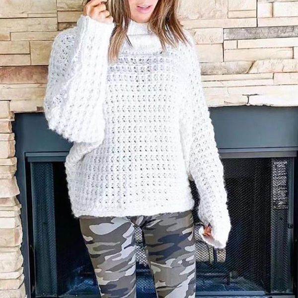 

women's ladies pullover loose long sleeve sweater knitwear blouse jumper fashion slim femme elasticity pullovers #31, White;black