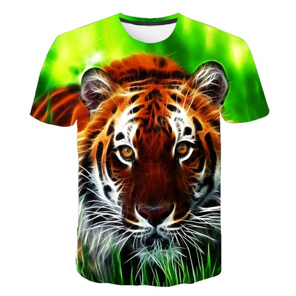 

other animals tiger punk print diy customization 3d print shirts hentai anime horror men clothing
