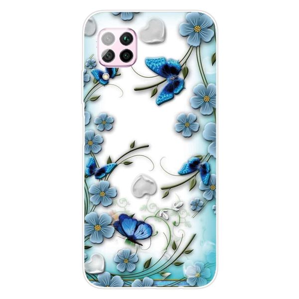

for huawei p40 lite e y7p shockproof painted tpu protective case