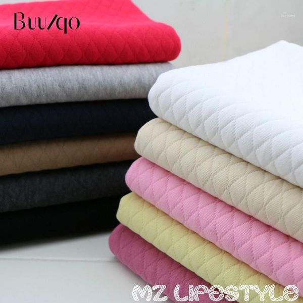 

buulqo 50*150cm thick warm baby cotton knitted fabric by meter baby cotton quilting clothing making fabric1, Black;white