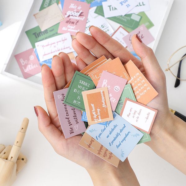 

60pcs/lot english stickers gift sealing custom stickers decorative collage scrapbooking planner sticker bullet journal aesthetic