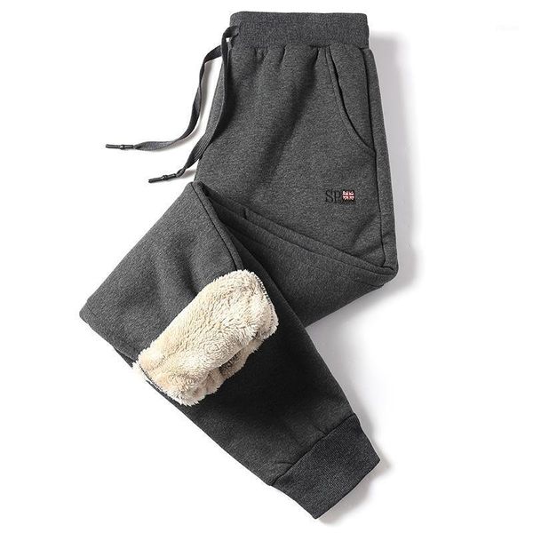 

winter cashmere harem warm pants men causal trousers men warm thick lambskin cashmere pants loose pant lamb wool sweatpants1, Black