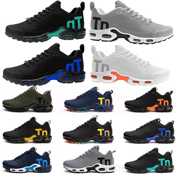 

mercurial plus tn ultra se triple black white blue breathable mesh shoes sports plus tn mens trainers sneakers 36-45 tg7n