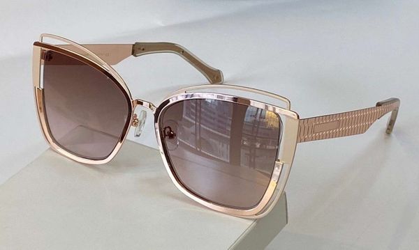 

1096 rose gold brown shaded sunglasses square cat eye frame women design sunglasses sonnenbrille new with box, White;black