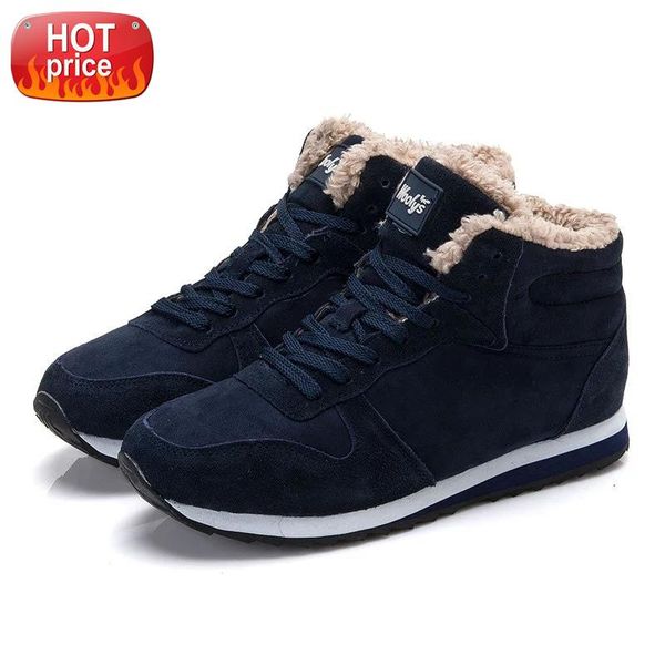 

plus size men boots brand winter shoes men warm winter boots snow ankle for mens sneakers black couple shoes botas hombre #3e1y