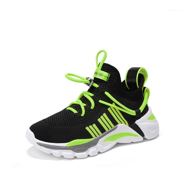 

athletic & outdoor shoes children running sneakers breathable sports mesh boys girls kids footwear tenis chaussure enfant1, Black