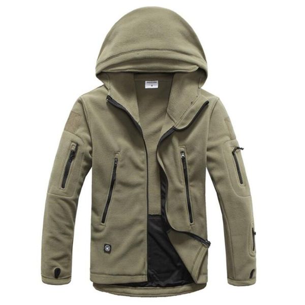 

outdoor jackets&hoodies winter thermal fleece tactical jacket outdoors sports hooded coat softshell hiking windproof warm windbreaker, Blue;black