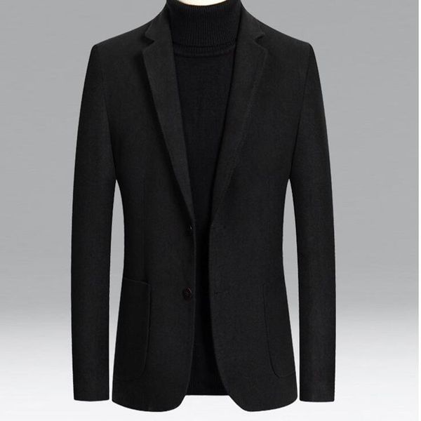 

2021 male of thick wool fine suit korean blazers 8h23, White;black