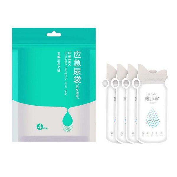 

4pcs 600ml/700ml disposable urine bags camping collection pee bag for outdoor travel urinal toilet traffic jam emergency
