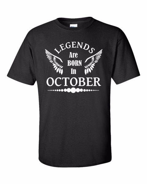 

legends are born in october birthday gift present new fashion men/men tees movie t-shirt sport hooded sweatshirt hoodie
