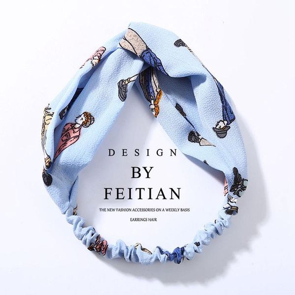 

ilovediy women turban twisted chiffon floral hairband headwrap elastic girls flower headband hair bands jewelry q sqcenz