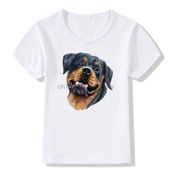 

new summer fashion rottweiler dog design kid's comfortabletshirt printed novelty dog children summerblouse sweatshirt hoodie t shirt