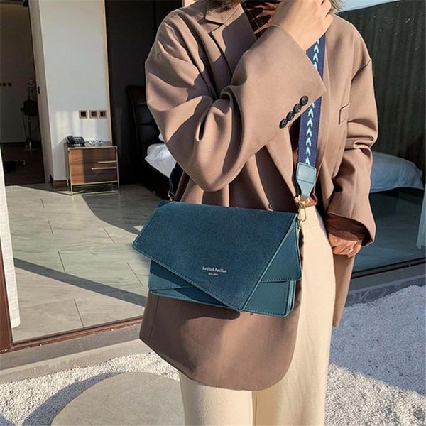 

handheld frosted bag women new version of joker shoulder slung fashion broadband small square bag