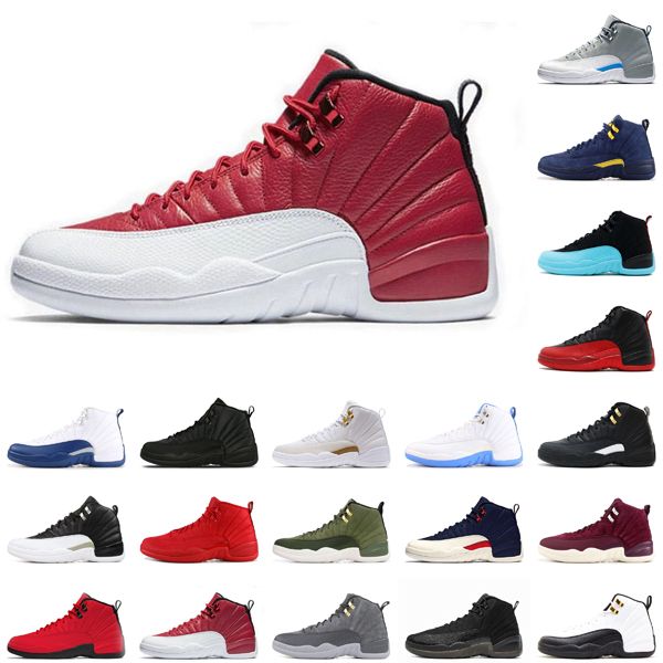 

fashion jumpman 12 university gold 12s men basketball shoes indigo reverse flu game dark concord platform mens trainers sports sneakers
