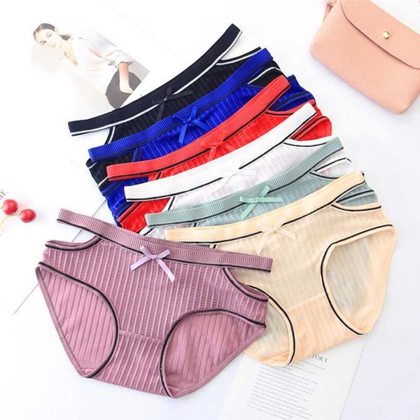 

women's panties 6 colors chinese style girls women fashion bownot thread low waist cotton ice slk hollow briefs, Black;pink
