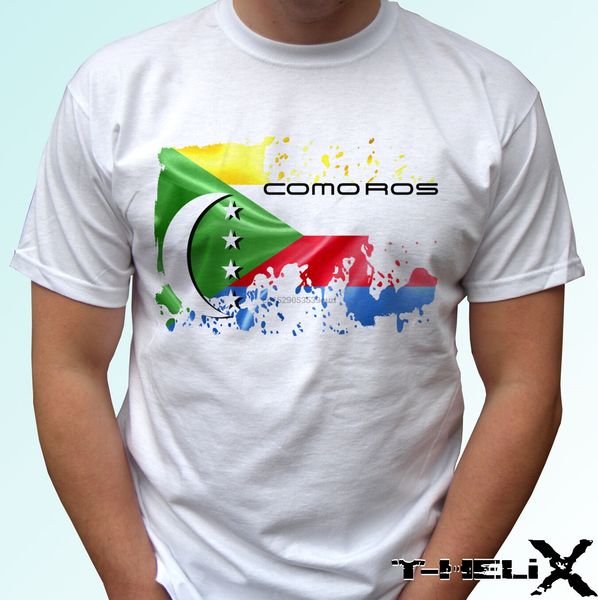 

comoros flag - white t shirt country design - mens s kids &amp baby sizes sport hooded sweatshirt hoodie