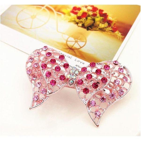 

new barrettes hair clips spring clip bling bling rhinestone hair pearl heart bow crown flower leaf wholesale wedd jllqko home003, Golden;silver