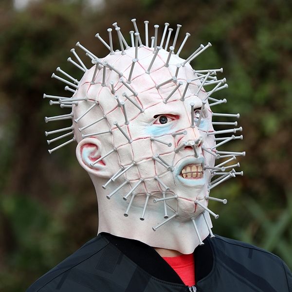 

kgqho призрак душа чеканки и маска hellraiser зомби голова смешной ад город гвоздь играть душу чеканка роли привидения и реквизит маска hell