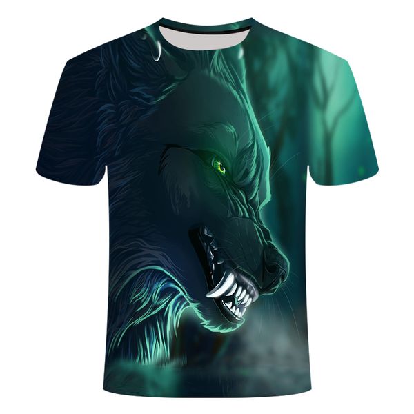 

men wolf cool animal 3d print shirts plus size anime harajuku men clothing