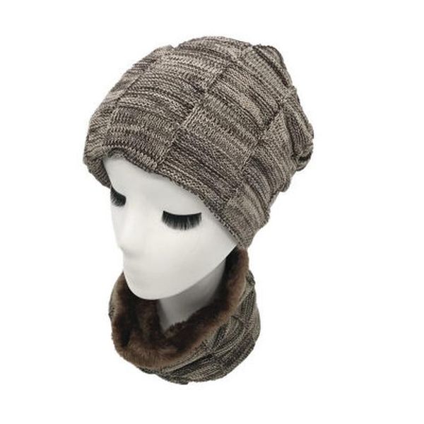 

balaclava knitted hat scarf cap neck warmer winter hats for men women skullies beanies warm fleece dad cap sqcjxh pingtoy, Black;white