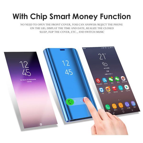 

смарт зеркальный чехол для huawei y5 lite y6 y7 prime y9 2018 крышки крышки для huawei y9 y7 y6 sqchdq