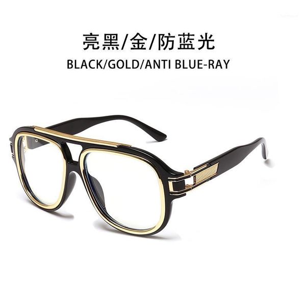 

men sunglasses square style blue block lens uv4001, White;black